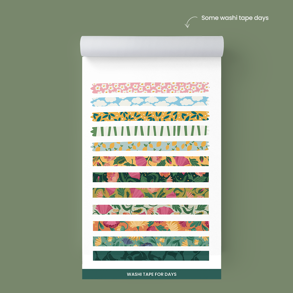 Washi Tapes and Decor Stickers – Add Creative Flair to Your Planner